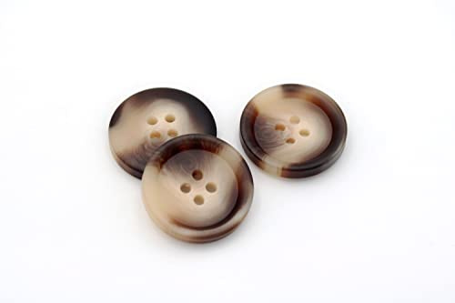 20Pcs DIY Crafts Sewing Decorations Blazer Blouse Jacket Buttons Snaps Round Shape (23mm, Black)
