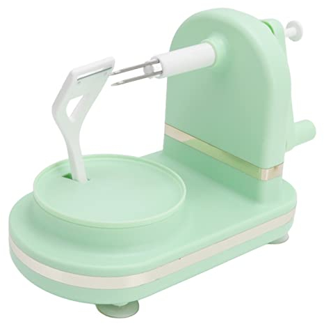 Gadget da Cucina Rotante Manuale per Sbucciare Mele a Manovella, Affettatrice per Sbucciare Frutta con Acciaio Inossidabile PP, Ideale per Uso Domestico in Cucina (Verde Chiaro)