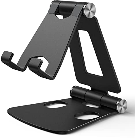 WIMAHA Supporto Telefono, Porta Cellulare,Universale Regolabile Supporto Dock,Supporto Smartphone Tavolo,Multi-Angolo Stand per Scrivania in Alluminio per Switch, Cellulare e Tablet