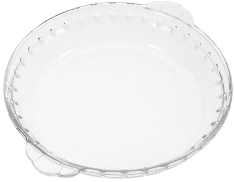 LOLIPPYY Plato de Vidrio Resistente al Calor Tapa para Microondas y Horno Salpicaduras Compatible con Vaporera para Cocinar y Servir Alimentos Casa