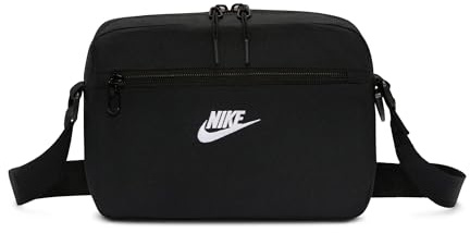 Nike Heritage Crossbody Bag 2.0, Black/Black/White, MISC