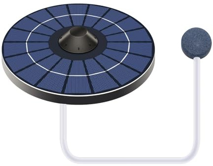 Aérateur Solaire pour Bassin - Pompe À Air Portable 2,5 W Silencieuse | Kit De Pompe Air Flottante - pour Le Jardin, Les Aquariums, Le Paysage Extérieur, L'Arrière-Cour Et Le Bain d'oiseaux