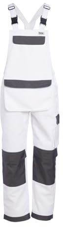 ProDec Advance Multi-Pocket Bib and Brace Overalls For Men & Women, Stain-Resistant Overalls Workwear, Durable Dungarees, Work Utility & Safety Dungarees & Coveralls, 31 Leg Length - Size XL