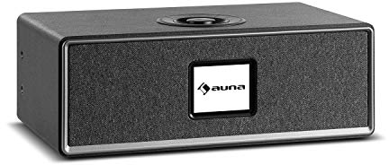 auna Simpfy All in One Audio System Internetradio, DAB+, UKW Radio, Bluetooth, Wandhalterung, USB, Kompaktanlage, HCC-Display: 2,8 LCD-Farb-Display, MP3, USB-Port, App-Control UNDOK schwarz