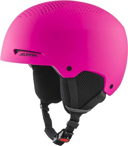 ALPINA ZUPO - sicherer, stoßabsorbierender, belüfteter & schlagfester Skihelm für Kinder - pink matt - S (48-52 cm)