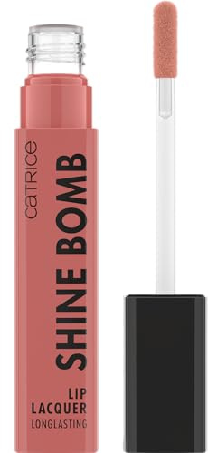 Catrice Shine Bomb Lip Lacquer, rossetto, n. 030, nude, a lunga durata, risultato immediato, lucido, intenso, vegano, senza olio, senza parabeni, senza particelle di microplastica, confezione da 1 (3