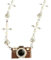 IMINI Vintage CZ Camera Trendy Pendant for Women Girls Men Crystal Punk Kpop Cool Hip Hop Cross Link Necklace Personalized Jewelry Gifts for Birthday Bff 19.5 Chain