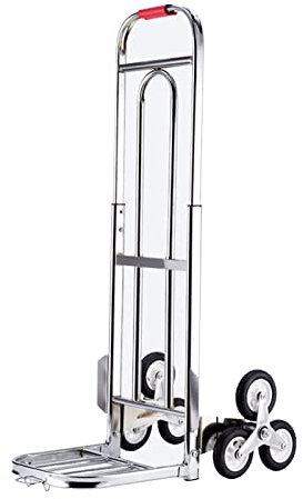 LXYDPZ Diables Diable Portable Pliant, Chariot Montant Les Escaliers, 6 Roues en Caoutchouc Solide, Capacité de Charge de 100 Kg, Utilisé pour Les Achats de Bagages de Voiture Familiale