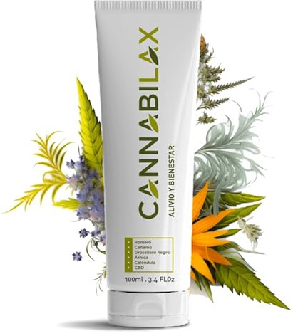 Cannabilax Crema CBD de Cáñamo 100 ml - Gel Antiinflamatorio, Alivio y Bienestar Natural con Árnica y Caléndula, Hidratación y Relajación Muscular