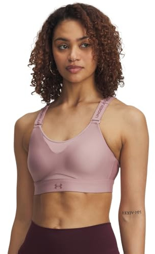 Under Armour Brasier sportivo Infinity High Impact (coppa A-C) Brasier sportivo da donna, (673) Tormalina Pink / Maroon Mist, (G) A/C