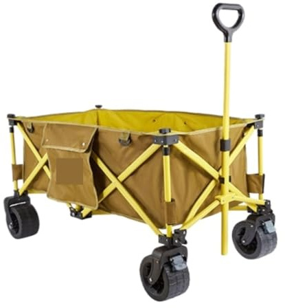 Carrello pieghevole da campeggio – Carrello portatile a mano per uso esterno, picnic e campeggio