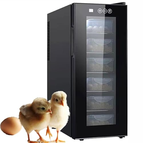 Incubatrice per rettili, 16 l, con LED touchscreen, temperatura regolabile da 10 °C a 40 °C, illuminazione di osservazione a LED per serpenti, lucertole e tartarughe