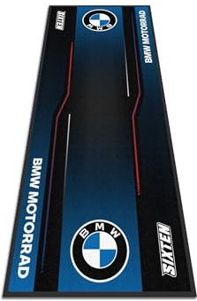 SIXTEN BMW Marker Motorcycle Mat 95x240 - Eco-Friendly Garage and Paddock Mat - Washable, Oil Absorbent and Eco-Friendly - Motorcycle Protection Mat