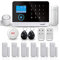 PGST Alarme sans Fil pour Maison, 14 Kits intelligents WiFi Life dispositifs, avec 1 sirène, 6 capteurs pour Porte fenêtre, 1 capteur de Mouvement, 2 télécommandes, 1 Bouton SOS (PG103-2G-A)
