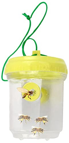Kirdume Piège à guêpes extérieur | Attrape-guêpes Multifonctionnel Suspendu | Out d'apiculture Efficace avec Attrape-Abeilles Tunnels à Double entrée pour Parcs fermes Villas balcons Jardins