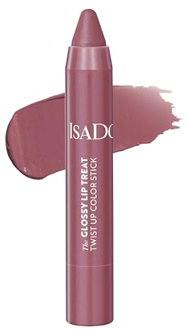 IsaDora The Glossy Lip Treat Twist Up Colour Stick – Feuchtigkeitsspendender Lipgloss mit nicht klebender Farbe, der Ihre Lippen pflegt und nährt – Vegan Make-up, tierversuchsfrei (18 Lovely Lavender)