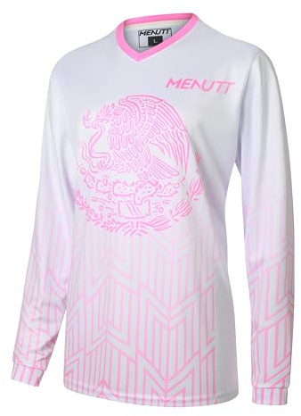 MENUTT Women Mountain Bike Shirts Long Sleeve Mexico MTB Off-Road Motocross Jersey Quick Dry&Moisture-Wicking