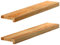 vidaXL Fensterbänke 2 Stk. Hellbraun 80x15x2 cm Massivholz Eiche, Fensterbrett, Holz Treppenstufe, Holz Fensterbrett, Fensterbank Eichenholz