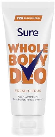 Sure Fresh Citrus Whole Body Deodorant Women's Deodorant Cream with a fresh & airy fragrance for 72 hour odour control 75 ml