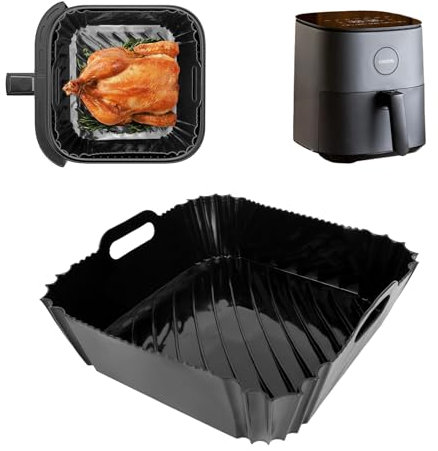 Silicone Air Fryer Liner Accessories for COSORI Air Fryer 4.7L, Dishwasher Safe Silicone Airfryer Accessories Silicone Liners for COSORI 4.7L CAF-L501, 6.2L CAF-P653-KUKR, 5.5L CP158-AF