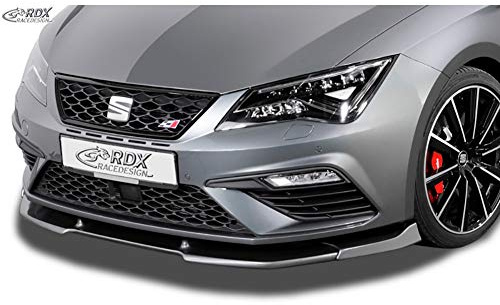 Spoiler avant Vario-X compatible avec Seat Leon 5F FR/Cupra/Cupra 300 Facelift 2017-2020 incl. SC/ST (PU), noire