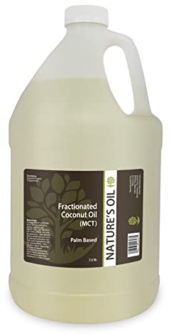 Nature's Oil Fractionated Coconut Oil (MCT Oil) Oil Gallon for Massage, Diluting Essential Oils, Hair & Skin Care Moisturizer
