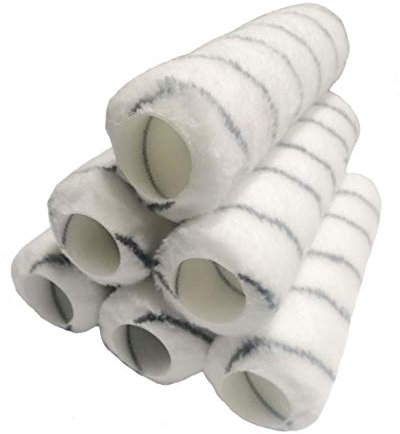Paint Roller Covers, 6 Pack. 9 Roller Sleeves, DIY Covers for Paint Rollers, Naps for Paint Roller Brush, Home Painting Supplies, Nap for Roller Frame, Covers for Paint Roller. (6 Pack)