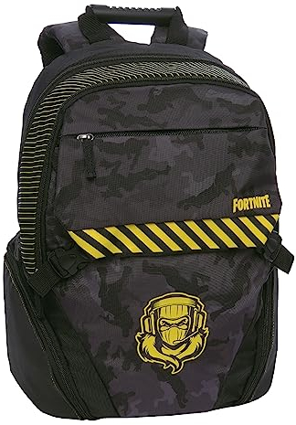 Fortnite Zaino Organizzato Organisierter Rucksack, Schwarz, Taglia unica