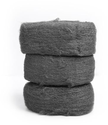 Stahlwolle 3 Stück Steel Wool Fein 0000 für Löcher und Wand Risse von Haus, Garage und Garten