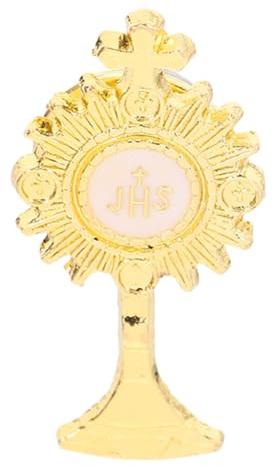 Holibanna Pin De Solapa Religioso De Comunión Con Cáliz Esmaltado Y Cruz Para Niños Accesorios De Moda Católicos De 2.6X1.3 Pulgadas