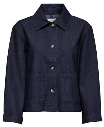 ONLY Onlashby Ls - Giacca DNM Qyt, Blu jeans scuro, M