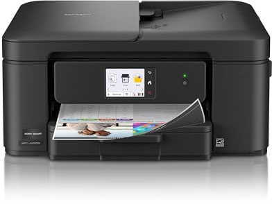 Brother Work Smart 1410 Wireless Color Inkjet All-in-One Printer with 2.7” Touchscreen and Automatic Duplex Printing | Includes Refresh Subscription Trial(1) (MFC-J1410DW)