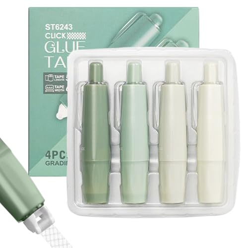 Dispenser Per Nastro Adesivo | 4 Pezzi Dispensatore Appiccicoso Retrattile | Nastro Per Scrapbooking,Per Progetti Di Fai Da Te Artigianato Con Carta Fotografica E Journaling Per Arte