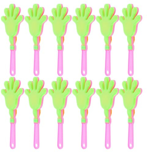 100pcs Party Favor Hand Clappers Plastic Clapping Toy for Cheerleading | Party Noisemaker, Team Noise Maker for Gathering and Indoor Use, Loud and Sound Random Style