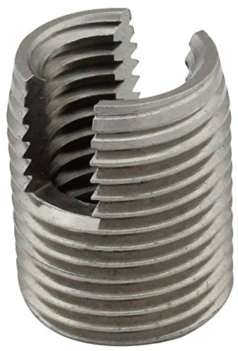 Gewindeeinsätze (selbstschneidend) mit Schneidschlitz - M8 - (5 Stück) - aus rostfreiem Edelstahl A1 (VA) - NIRO - SC9058 | SC-Normteile®