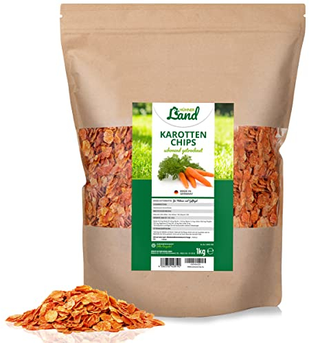 HÜHNER Land Gemüse-Kräuter-Menü 1kg Hühnerfutter I Gemüseflocken, Natürliches Geflügelfutter, Natürliches Hühner Zusatzfutter Vitamine & Nährstoffe