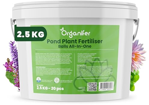 Dammbollar Med Näringsämnen För Växter - Långtidsgödsel För Dammväxter - Paket Med 20 - Säkerställer Sund Tillväxt Och Vattengenomskinlighet - Organifer