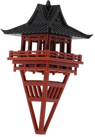 IMIKEYA Miniature Pagoda Statue Décoration Zen Pavilion Architecture Ancienne pour Jardin Féérique Et Accessoires Extérieurs Modèle De Maison Arbre