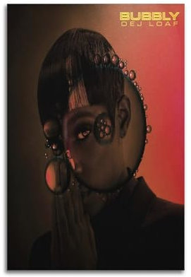 Stampa di copertina dell'album DeJ Loaf con copertina autografata in edizione limitata, poster musicale pop hip hop rap cantante star poster estetico su tela decorazione da parete per dormitorio