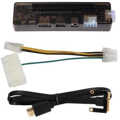 UTHCLO Station d'accueil Externe Pci-e pour Carte Graphique Et Ordinateur Portable, Compatible Mini Pci-e, Portable, Alimentation 220w, Accessoire pour Gamers Et Professionnels, Noir