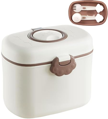 Babymjölkpulverdispenser Lufttät, portabel mat- och snacksbehållare för | Babymjölkpulverbehållare Perfekt för utomhusaktiviteter, resor, dagligt bruk, , , förskola, godis, frukter