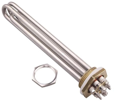 Vqxmhrpw Calentador De Agua De Inmersión Tubular con Rosca DN32, 24 V, 48 V Y 36 V CC, 600 W, 900 W Y 1200 W(2pcs,24V 900W 3 Loops)