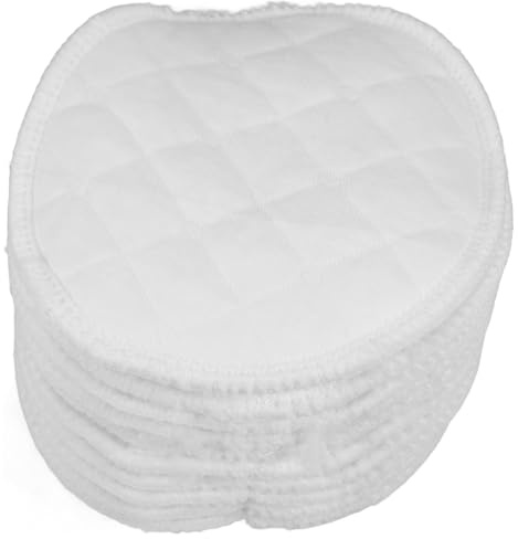 CIYODO 20pcs Washable Cotton Nursing Pads for Women, Soft Reusable Breastfeeding Accessories with Finely Cut Design, Comfortable Milk Leaking Pads for Use Outside Clothes During Lactation