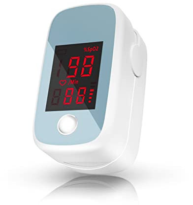 Saturimetro Da Dito Professionale, Pulsossimetro Punta Delle Dita, Pulsossimetro Da Dito Monitor Della Saturazione Di Ossigeno Con Display OLED, Saturimetro Di Ossigeno(SpO2), Frequenza Del Polso(PR)