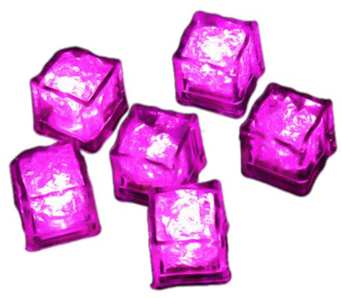 Set Von 12 Auffälligen LED Eisschalen Leuchtend Wasser Aktiviertem Eiswürfel Für Getränke Schmuck Farbenfrohe Weindekorationen