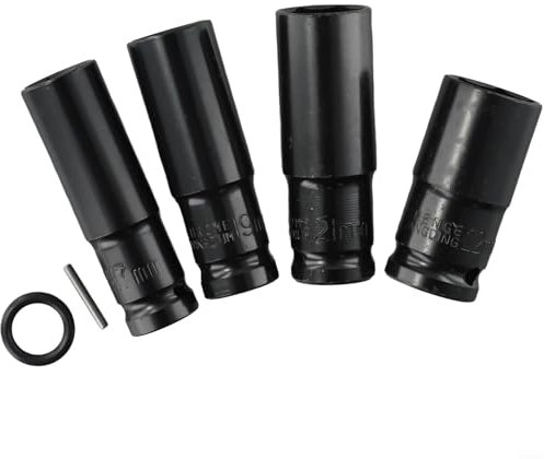 Kit de 4 têtes à six pans creux 1722 mm pour clés électriques et outils pneumatiques avec matériau haute dureté (anneau + broche)