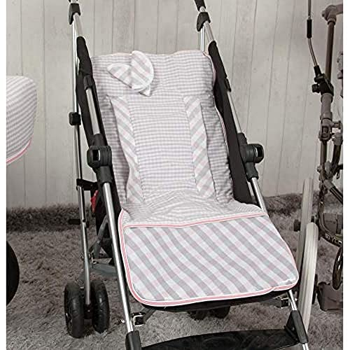 Babyline Summer - Colchoneta ligera para silla de paseo, color rosa