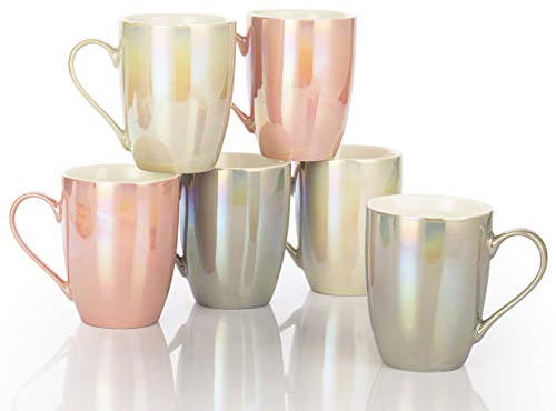 EMS UK LTD Waterside - 6 Piece Pearlescent Mug Set