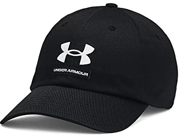 Under Armour Men's Branded Hat , (001) Black / Black / White, One Size Fits Most