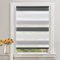 Doppelrollo Klemmfix ohne Bohren Weiß-grau-anthrazit B90 x H130cm(Stoffbreite 85cm) Rollos für Fenster ohne Bohren Klemmrollo Duo Rollo Zebrarollo Seitenzugrollo Fenster Rollos für innen Privatschutz